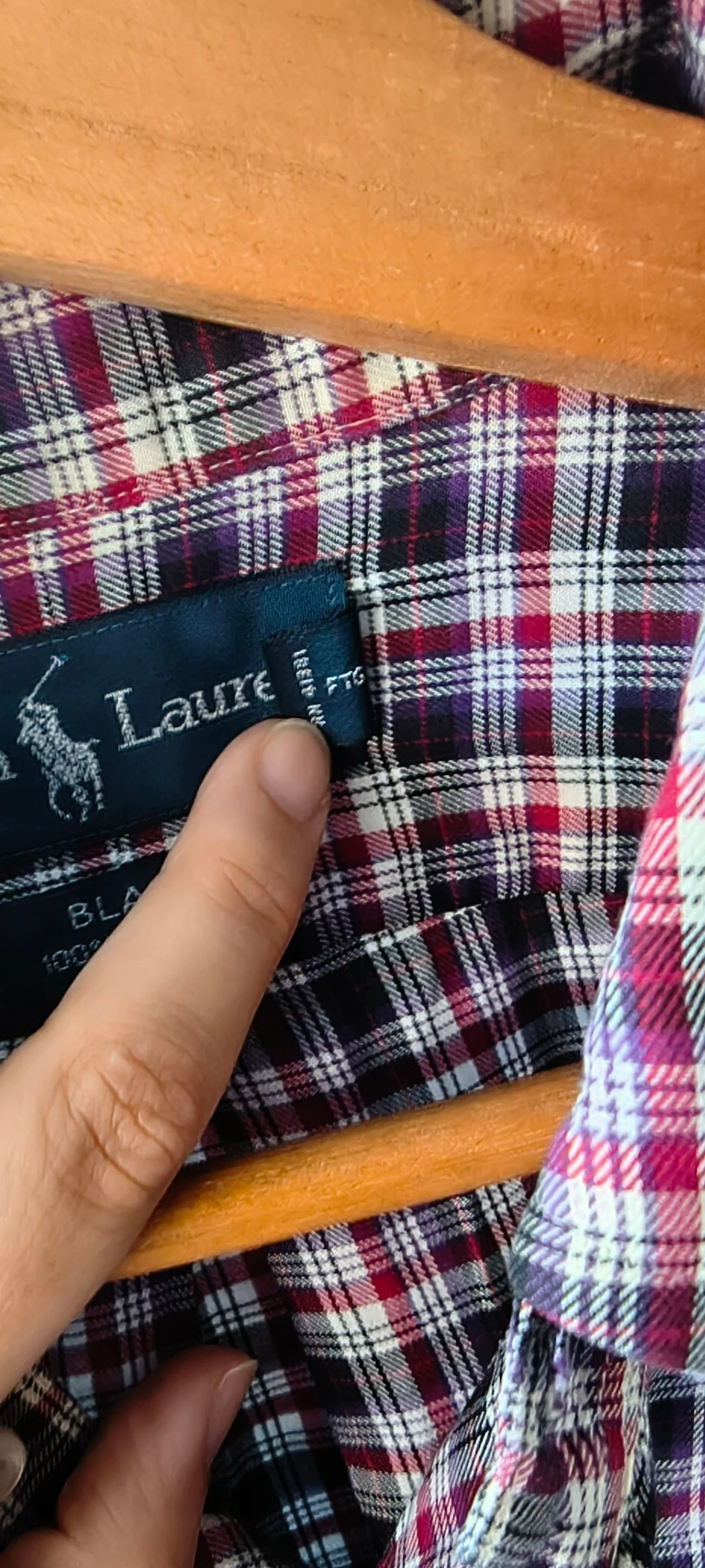 Ralph Lauren Blake Shirt – Classic Check – 100% Cotton – M #307. – photo 6
